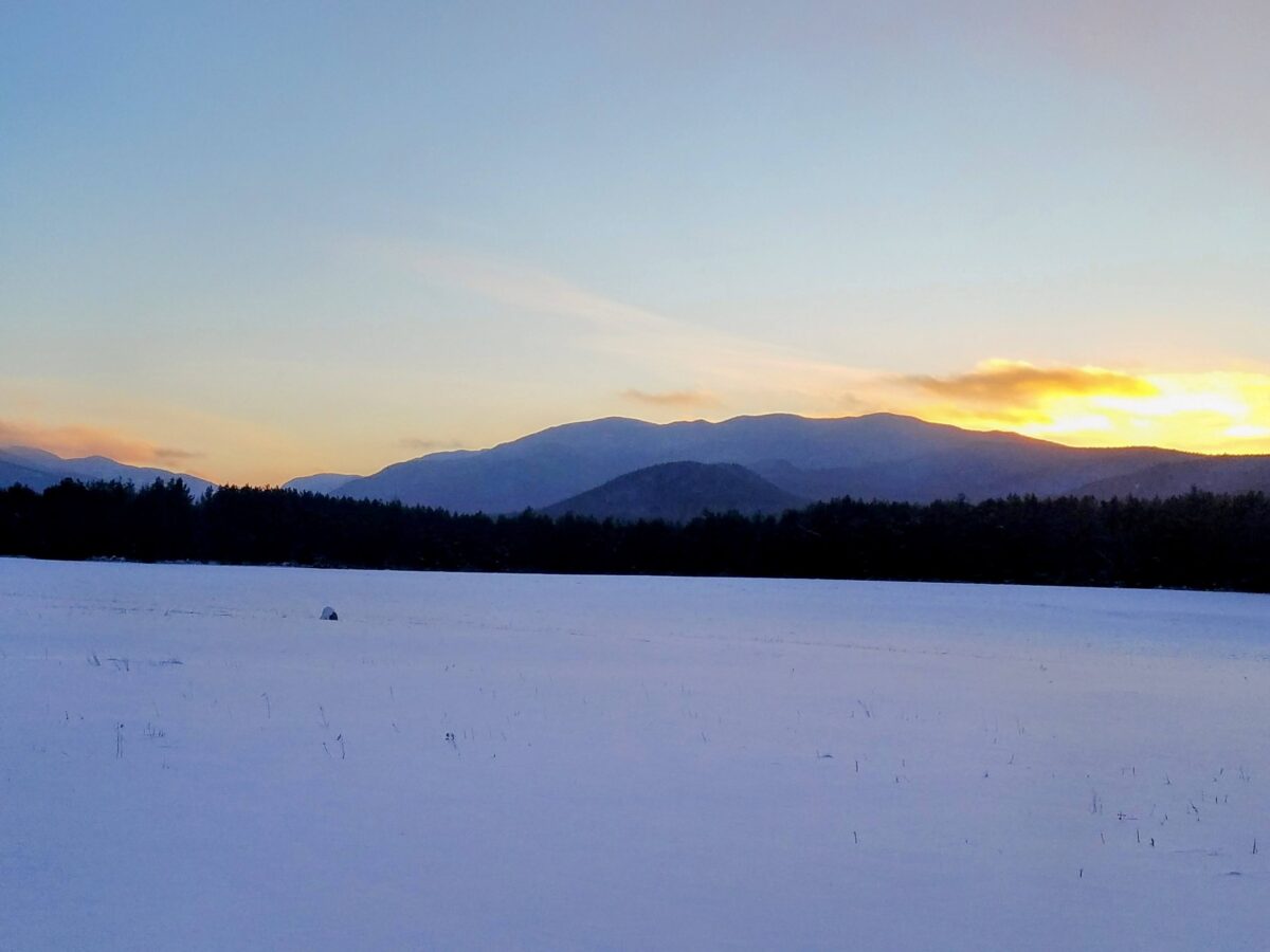 mountains of rural new york mountains near lake placid, new york